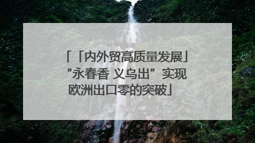「内外贸高质量发展」“永春香 义乌出”实现欧洲出口零的突破