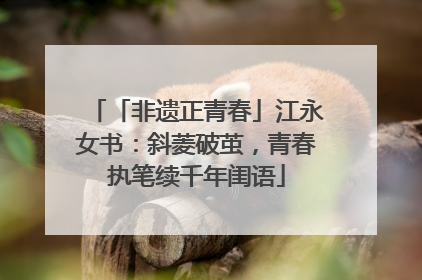 「非遗正青春」江永女书：斜菱破茧，青春执笔续千年闺语