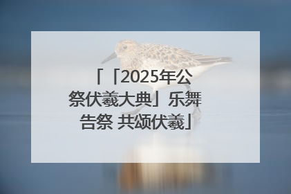 「2025年公祭伏羲大典」乐舞告祭 共颂伏羲