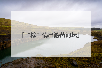 “粽”情出游黄河坛