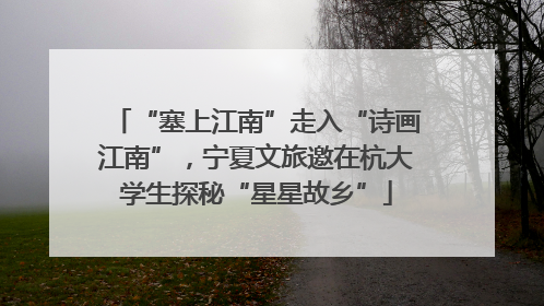 “塞上江南”走入“诗画江南”，宁夏文旅邀在杭大学生探秘“星星故乡”