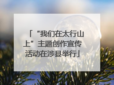“我们在太行山上”主题创作宣传活动在涉县举行