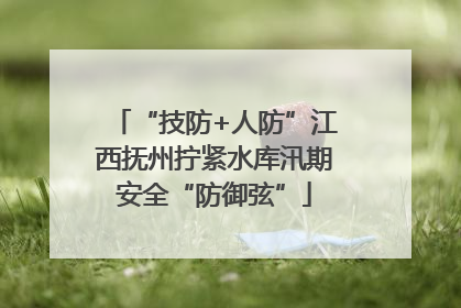 “技防+人防”江西抚州拧紧水库汛期安全“防御弦”