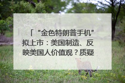 “金色特朗普手机”拟上市：美国制造、反映美国人价值观？质疑者：像天方夜谭