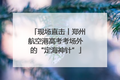 现场直击丨郑州航空港高考考场外的“定海神针”