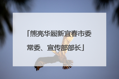 熊亮华履新宜春市委常委、宣传部部长