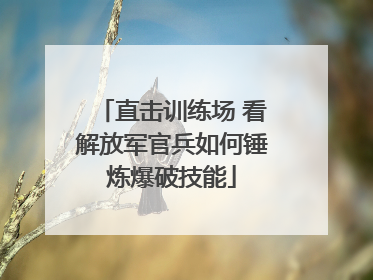 直击训练场 看解放军官兵如何锤炼爆破技能