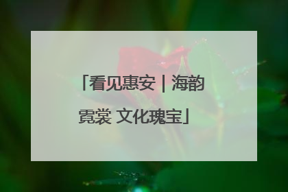 看见惠安｜海韵霓裳 文化瑰宝