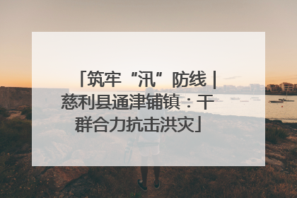 筑牢“汛”防线｜慈利县通津铺镇：干群合力抗击洪灾