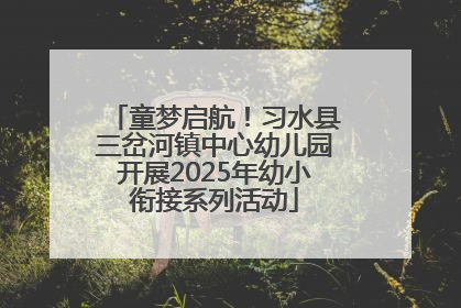 童梦启航！习水县三岔河镇中心幼儿园开展2025年幼小衔接系列活动