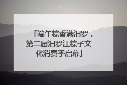 端午粽香满汨罗，第二届汨罗江粽子文化消费季启幕