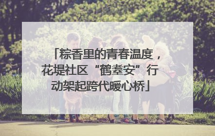 粽香里的青春温度，花堤社区“鹤耋安”行动架起跨代暖心桥