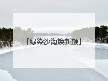 绿染沙海焕新颜
