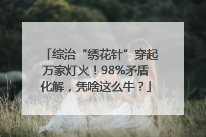 综治“绣花针”穿起万家灯火！98%矛盾化解，凭啥这么牛？