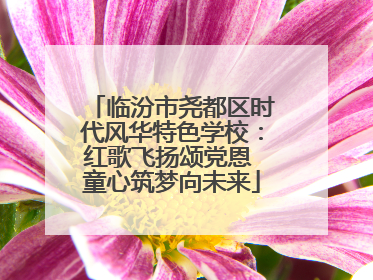 临汾市尧都区时代风华特色学校：红歌飞扬颂党恩 童心筑梦向未来