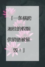 一条横跨湘桂的假烟供销链被摧毁！