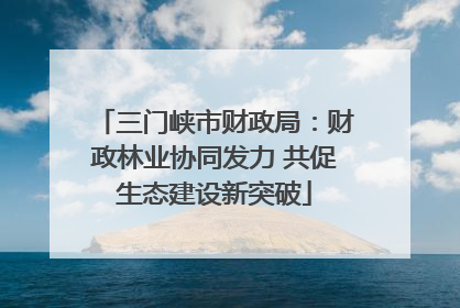 三门峡市财政局：财政林业协同发力 共促生态建设新突破