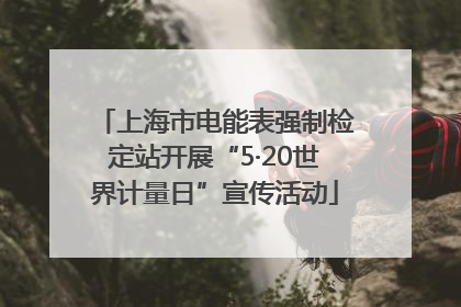 上海市电能表强制检定站开展“5·20世界计量日”宣传活动
