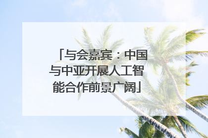 与会嘉宾：中国与中亚开展人工智能合作前景广阔