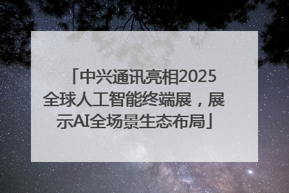 中兴通讯亮相2025全球人工智能终端展，展示AI全场景生态布局