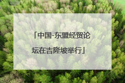 中国-东盟经贸论坛在吉隆坡举行