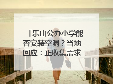 乐山公办小学能否安装空调？当地回应：正收集需求，部分中小学已启动安装｜云求助