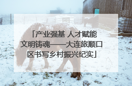 产业强基 人才赋能 文明铸魂——大连旅顺口区书写乡村振兴纪实
