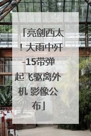亮剑西太！大雨中歼-15带弹起飞驱离外机 影像公布