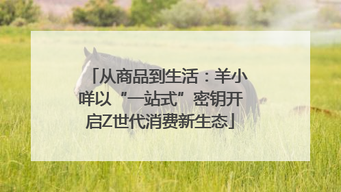 从商品到生活：羊小咩以“一站式”密钥开启Z世代消费新生态