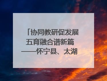 协同教研促发展 五育融合谱新篇——怀宁县、太湖县联合教研活动在月山镇中心学校成功举办