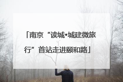 南京“读城•城建微旅行”首站走进颐和路