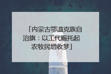 内蒙古鄂温克族自治旗：以工代赈托起农牧民增收梦