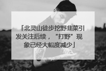 北灵山徒步挖野韭菜引发关注后续，“打野”现象已经大幅度减少