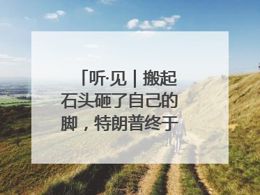 听·见｜搬起石头砸了自己的脚，特朗普终于“慌”了！