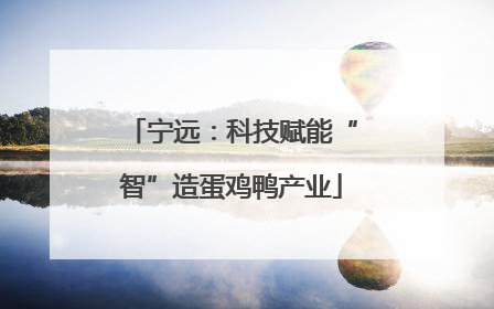 宁远：科技赋能“智”造蛋鸡鸭产业