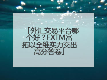 外汇交易平台哪个好？FXTM富拓以全维实力交出高分答卷