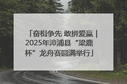 奋楫争先 敢拼爱赢｜2025年漳浦县“梁鹿杯”龙舟赛圆满举行