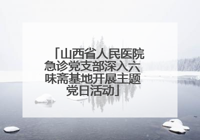 山西省人民医院急诊党支部深入六味斋基地开展主题党日活动