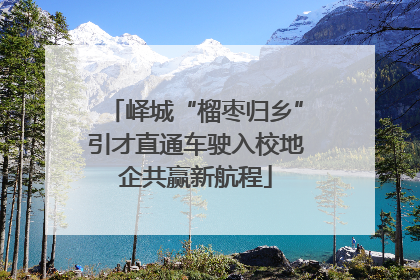 峄城“榴枣归乡”引才直通车驶入校地企共赢新航程