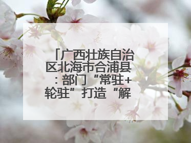 广西壮族自治区北海市合浦县：部门“常驻+轮驻”打造“解纷联合舰队”