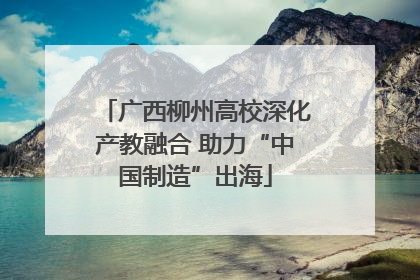 广西柳州高校深化产教融合 助力“中国制造”出海