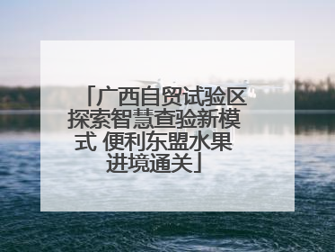 广西自贸试验区探索智慧查验新模式 便利东盟水果进境通关