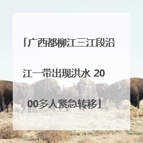 广西都柳江三江段沿江一带出现洪水 2000多人紧急转移