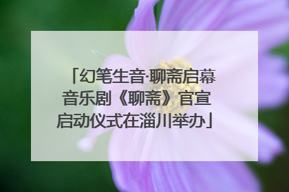 幻笔生音·聊斋启幕 音乐剧《聊斋》官宣启动仪式在淄川举办