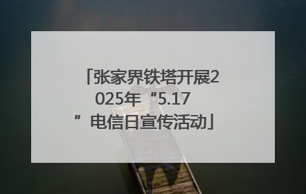 张家界铁塔开展2025年“5.17”电信日宣传活动