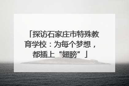 探访石家庄市特殊教育学校：为每个梦想，都插上“翅膀”