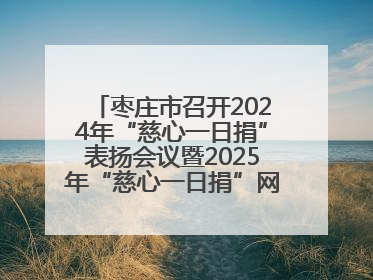 枣庄市召开2024年“慈心一日捐”表扬会议暨2025年“慈心一日捐”网络募捐动员会议