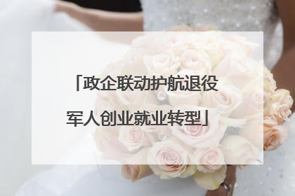 政企联动护航退役军人创业就业转型