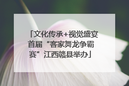 文化传承+视觉盛宴 首届“客家舞龙争霸赛”江西赣县举办