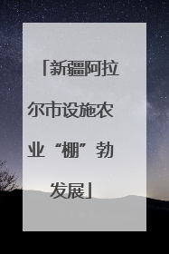 新疆阿拉尔市设施农业“棚”勃发展